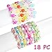 PinkSheep Bracelets for Kids Girls Pearl Bead Bracelets Teen Jewelry Set Party Favor Costume Princess Pretend Play,Beaded Stretch Charm Bracelet Set Bracelets Bulk
