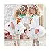 Efaster® Baby Girls Christmas Infant Toddler Santa Elk Cake Dress 2 Pieces