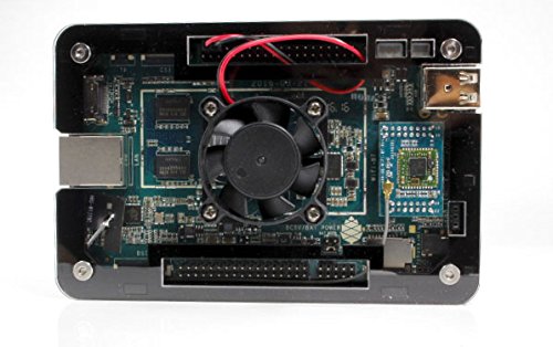 Zebra Case for Pine64 ~ Black Ice Slim With Fan by C4Labs