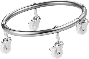 Stainless Steel Movable Gas Cylinder Bracket,Gas Tank Stand Dolly Propane Tank, Stand Dolly with Wheel Movable, Gas Tank Hold