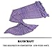 Feiuruhf Soft Mermaid Tail Blanket Handmade Living Room Sleeping Bag For Kids (purple)