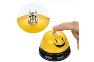 UMIQUA Desk Bell, Call Bell Service Call Desk Call Bell Service Call Bell Metal for Hotel Restaurant Counter Desk Bell Ring C