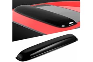 Kucaruce 38inch 980mm Universal Sun Roof Wind Deflector, 1pcs Dark Smoke Auto Moon Sunroof Window Visor with Double Side Tape RN98