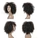XTREND 6.5 Inch Hair Synthetic Short Kinky Curly Afro Wig Super Fluffy Wigs for Women 100g/Piece (Color 1B#)