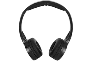 Car Earphone, Infrared Stereo Audio 2 Channel Headphone Earphone for Car Headrest DVD