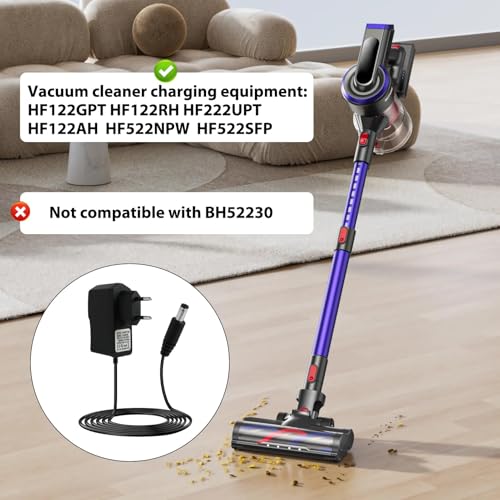 26 V 0.5 A Vacuum Cleaner Charger with 1.8 m Cable for Hoover H-Free 100 200 500 700 800 HF122RH HF122GPT HF222UPT, Wireless Vacuum Cleaner Charger and Power Adapter for Hoover Freedom F
