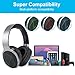 Azeada Wireless Gaming Headphones Mobile Gaming Bluetooth Headphones with Microphone Deep Bass Wireless Headphones Over Ear, Cool LED Lights, 9H Playtime for Sporting TV PC Cellphone Gamingthumb 3