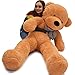 WOWMAX 4 Foot Light Brown Giant Huge Teddy Bear Cuddly Stuffed Plush Animals Teddy Bear Toy Doll 47