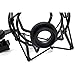 Weymic® Wms-1 Black Universal Microphone Shock Mount for B-Spark Mic, Atr2500-usb,Metal Construction with Stand Arm Adapter