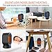 CLEEBOURG Ceramic Space Heater, Small Portable Electric PTC Heater with Auto-Oscillation,2s Quick Heating,Hot&Natural Wind,Tip-Over&Overheating Protection for Home Office Desk, 600 Watts
