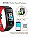 Smart Watch for Android Phones and iphone Compatible, Smartwatches for Women Men, Fitness Tracker Watch with Heart Rate and Sleep Monitor, Calorie Counter, IP68 Waterproof, Color Touch Screen (Red)