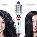 Salon Beauty Perfect Heat Large 2 inch + 1.5″ Inch Interchangeable Tourmaline Ceramic Ionic Rotating Hot Air Styler Spin Soft Bristle Long Hair Brush Dryer HM26000thumb 2
