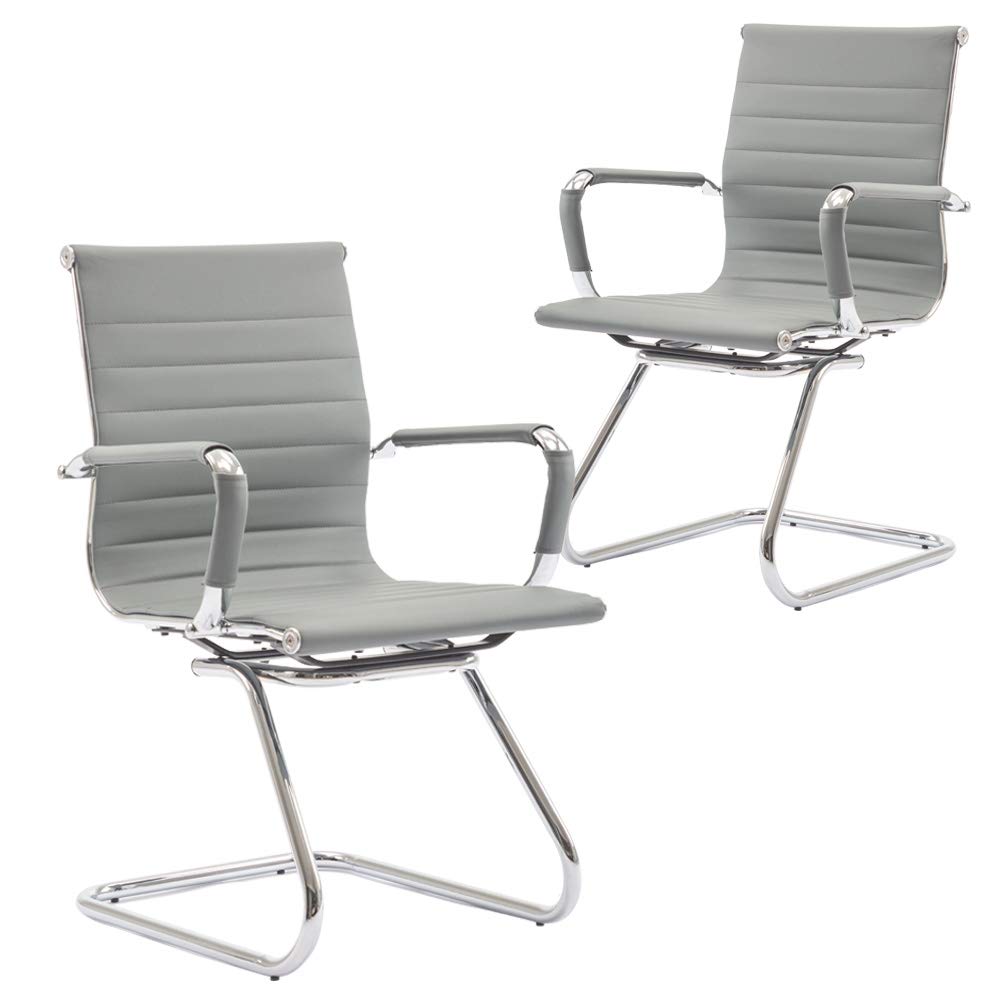 Best high reception desk chair gray