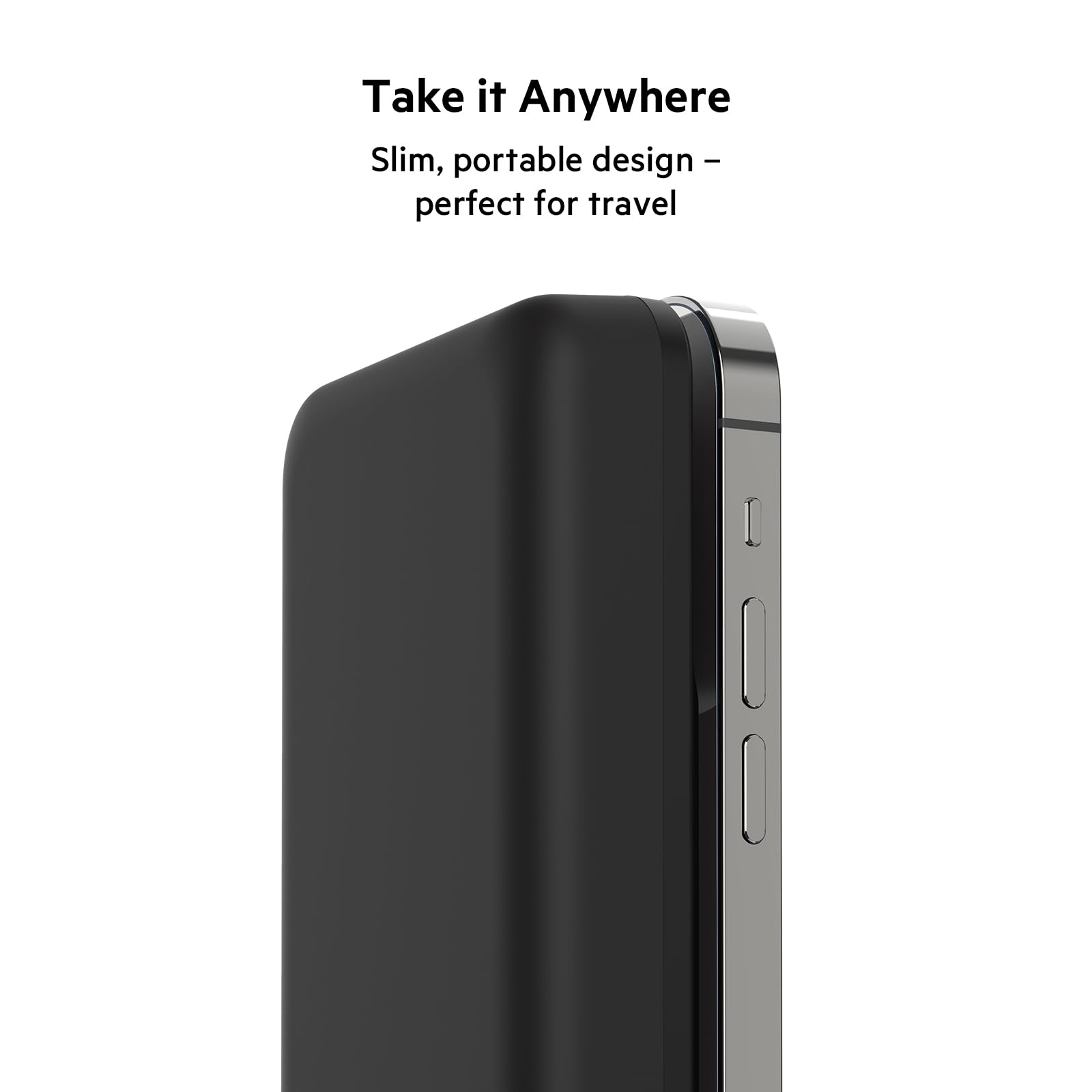 Belkin Portable Charger, Power Bank 10000 mAh - Magnetic USB-C 7.5W Fast Wireless Charger - MagSafe Charger Battery Pack - iPhone Charger - iPhone 17, Air, Pro, Pro Max, Google Pixel 10, etc. - Black