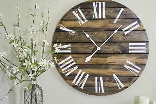 30" Large Wood Wall Clock