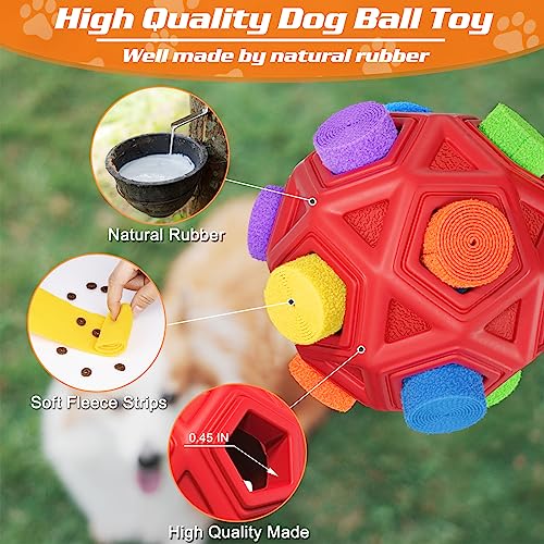 luckdoor Interactive Dog Toys Snuffle Ball Encourage Natural Foraging