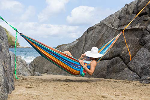 Grand Trunk Double Hammock: Lightweight Strong Parachute Nylon, Portable for Camping, Backpacking, Beach and Travel (Includes Hanging Kit), Cabo - Thumbnail 4