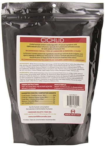 Northfin Food Cichlid Formula 1mm Pellet 500 Gram Package