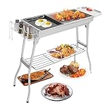 Outvita Portable Charcoal Grill, 39 x 12x