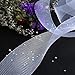 Sntieecr 25 Yards 2 Inch Stiff White Polyester Horsehair Braid for Polyester Boning Sewing Wedding Dress, Formal Gowns, Hat, DIY Bouquet Decorations