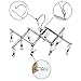 IPOW 2 Pack Foldable Portable Travel Hanging Rack Drip Laundry Hanger with 10 Wire Clips for Drying Sock,Kid Clothes,Towel,Underwear,Lingerie,Hat,Rack,Scarf (Bonus 6 Extra Wire Clips)