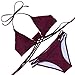 MOOSKINI Women 2 Piece Push Up Bikini Solid Color Swimsuit Bikini Set