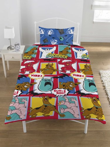 Scooby Doo Monsters Rotary Duvet Set Boo Curtains 54 Drop