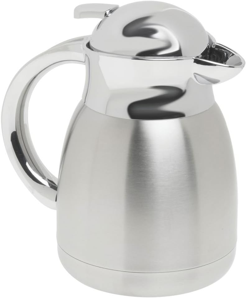 HUBERT® Carafe Stainless Steel 1.2L - 7"L x 5 3/8"W x 8 5/8"H
