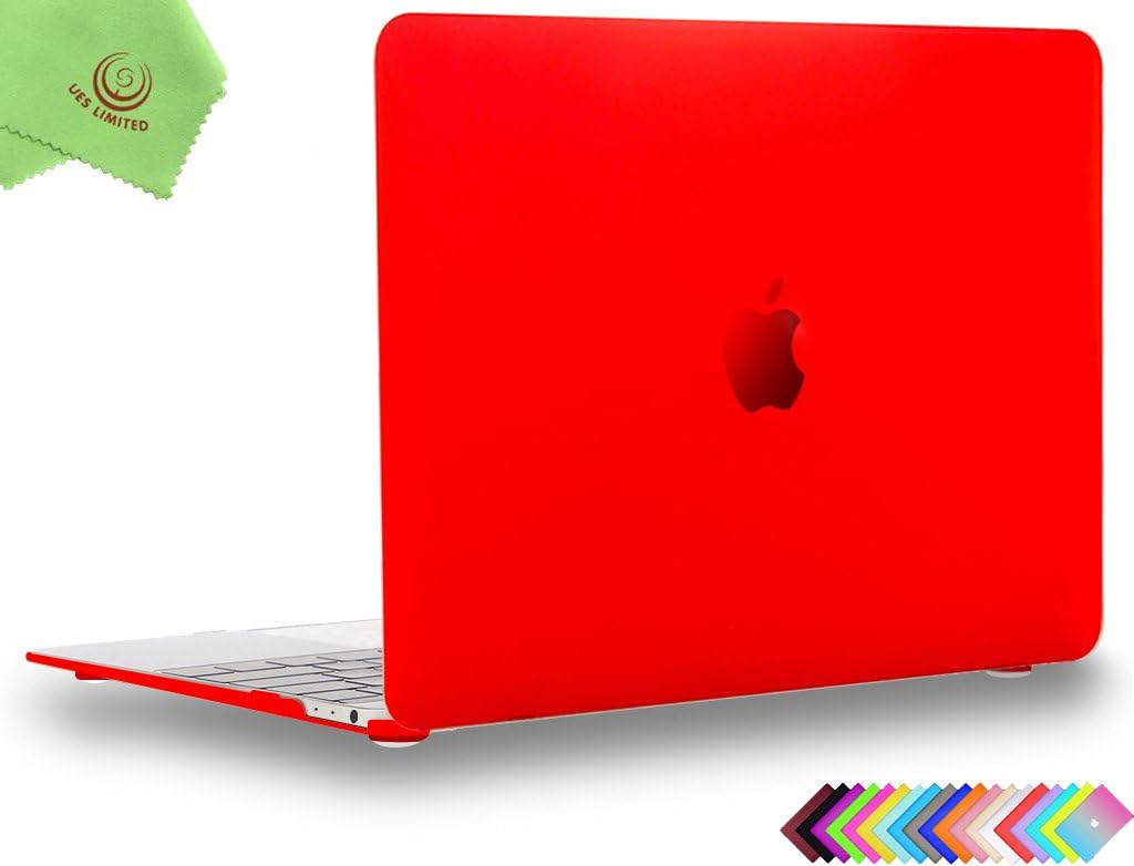 UESWILL Smooth Touch Matte Hard Shell Case Cover Compatible with MacBook 12 inch with Retina Display (Model: A1534) + Microfibre Cleaning Cloth