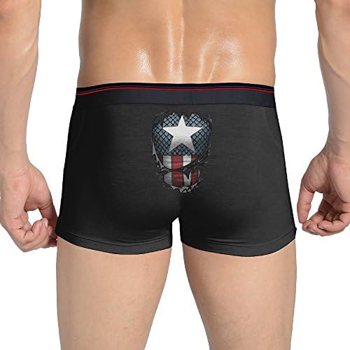 Captains Suit Funny Cool Men's Boxer Brief Black Medium