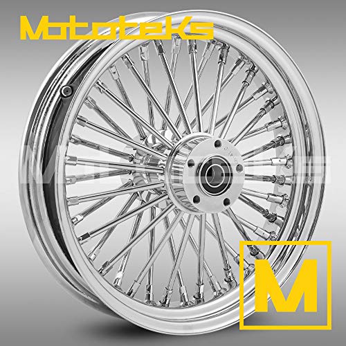 16X3.5 40 FAT SPOKE REAR WHEEL FOR ALL HARLEY TOURING BAGGER MODELS 02-07 W/ 1" BEARINGS (Chrome)