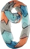 Vivian & Vincent Soft Light Weight Arrowhead Chevron Sheer Infinity Scarf C5
