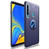 Avalri Samsung Galaxy A9 2018 Case, Thin Soft Full Protective 360 Degree Rotating Ring Kickstand Cover with Magnetic Car Mount for Galaxy A9 2018 (Blue)