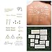 Tattify Harry Potter Temporary Tattoos - You're a Wizard (Complete Set of 24 Tattoos - 2 of each Style) - Individual Styles Available and Fashionable Metallic Temporary Tattoos