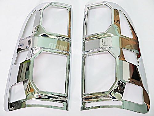CHROME TAILLIGHT TAIL LIGHTS COVER LAMP TRIM FOR TOYOTA HILUX VIGO CHAMP MK7 2012 13 14 PAIR