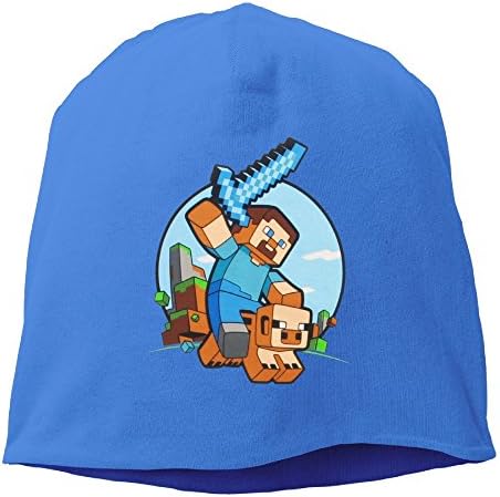 Men Women Kids Minecraft Pig Riding Beanie Hat