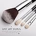 DUcare Makeup Brushes 15 Piece Makeup Brushes Set Premium Synthetic Goat Hairs Kabuki Brushes Foundation Blending Blush Face Eyeliner Shadow Brow Concealer Lip Cosmetic Brushes Kit with Cosmetic Bag