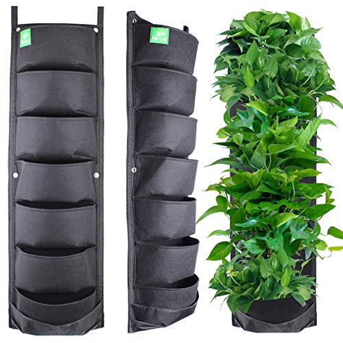 Meiwo New Upgraded Deeper And Bigger 7 Pocket Hanging Vertical Garden Wall Planter For Yard Garden Home Decoration On Galleon Philippines