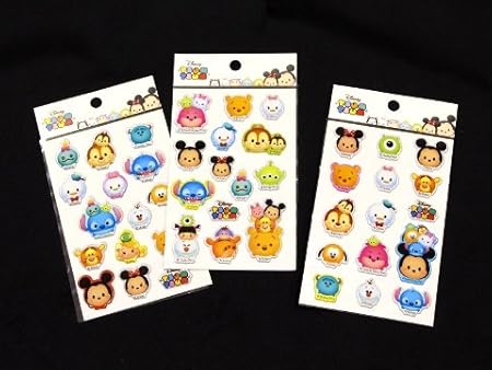 Amazon Co Jp ディズニー Disney ディズニー キラキラ ぷっくり シール 3シート セット おもちゃ