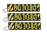 3 PULL TO EJECT Chain aviation atv utv motorcycle pilot crew tag lock 4X4 boat