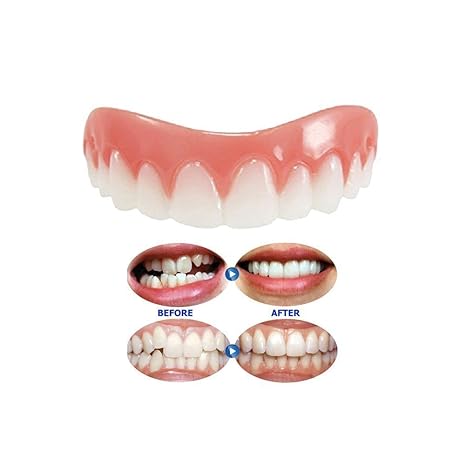Kosmetik Zähne 1 Pack Instant Smile Zähne Comfort Fit Flex Top Kosmetik Furnier, Natürliche Kleine Bequeme neue Kosmetik Vene