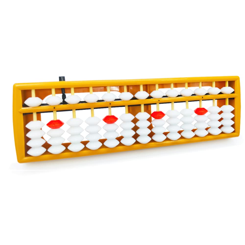 Photo 1 of DMHMXZ Abacus?Soroban, Abacus for Adults, Professional 13 Column Abacus for Math with Reset Button?Digits and Educational Learning Tool ?9.8 inch?