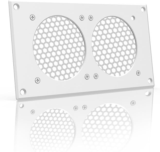 AC Infinity White Ventilation Grille 8", for PC Computer AV