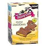 Nestle, Skinny Cow, Divine Filled Chocolates, Caramel, One 6oz Box (Pack of 4)