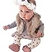 AMA(TM) 3PCS Newborn Baby Boys Girls Romper+ Pants +Headband Outfits Clothes (18M, Grey)