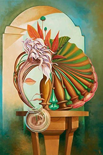 VanGohArt - Fleurs du mal - Artist Justin Ghita, Canvas Giclee Wall Art Print, Framed