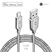 ZECEEN Metal USB Lightning Cable – Fast Charging & Data Transfer Cord (3.3 ft) – Almost Unbreakable – Bending & Weather Resistant – Compatible with iPhone XS/XR/X/8/7/6s/6/5s/5/SE, iPad Pro/Air/Mini