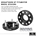 YITAMOTOR Wheel Spacers for Nissan Infiniti 5x4.5, 1 inch, 12x1.25 Studs & 110mm Hub Bore, 4pcs