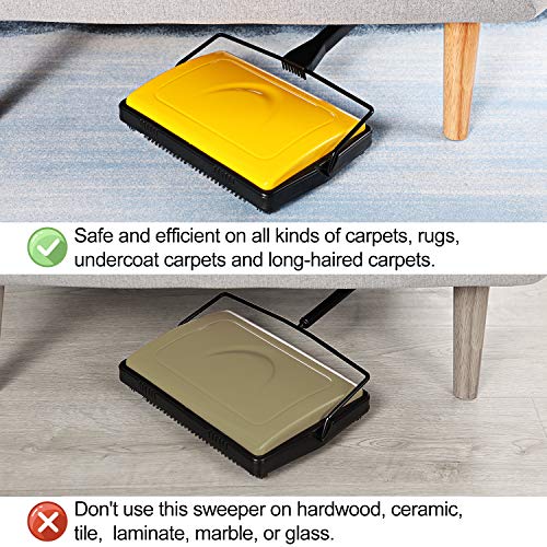YOCADA Carpet&Floor Sweeper Cleaner for Home Office Carpets Rugs
