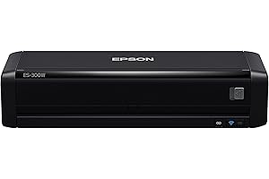 Epson WorkForce ES-300W Wireless Color Portable Document Scanner with ADF for PC and Mac Sheet-fed, Duplex Scanning